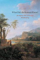 front cover of What Did the Romans Know?