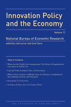 front cover of Innovation Policy and the Economy, 2010