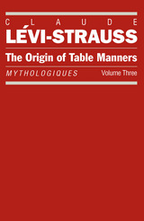 front cover of The Origin of Table Manners