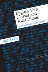 front cover of English Verb Classes and Alternations