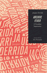 front cover of Archive Fever