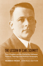 front cover of The Lesson of Carl Schmitt