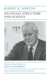 front cover of On Social Structure and Science