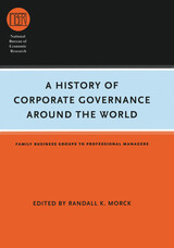 front cover of A History of Corporate Governance around the World