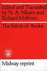 front cover of Edicts of Asoka