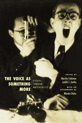 front cover of The Voice as Something More