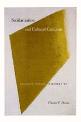 front cover of Secularization and Cultural Criticism