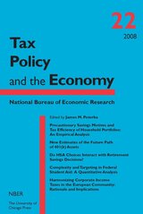 front cover of Tax Policy and the Economy, Volume 22