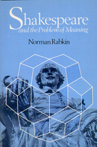 front cover of Shakespeare and the Problem of Meaning