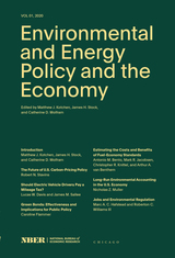 front cover of Environmental and Energy Policy and the Economy