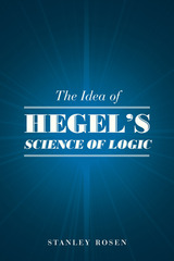 front cover of The Idea of Hegel's 