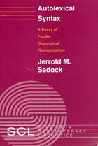 front cover of Autolexical Syntax