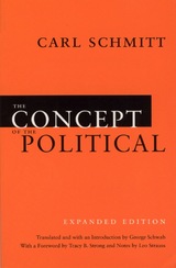 front cover of The Concept of the Political