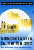 front cover of Institutional Change and Healthcare Organizations