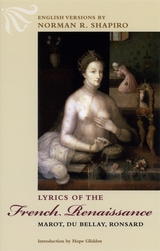 front cover of Lyrics of the French Renaissance