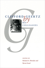 front cover of Clifford Geertz by His Colleagues