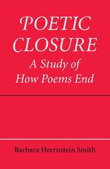 front cover of Poetic Closure