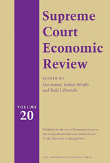 front cover of Supreme Court Economic Review, Volume 20