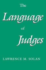 front cover of The Language of Judges