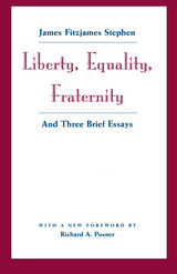 front cover of Liberty, Equality, Fraternity