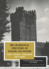 front cover of The Grammatical Structures of English and Spanish
