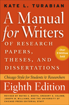 front cover of A Manual for Writers of Research Papers, Theses, and Dissertations, Eighth Edition