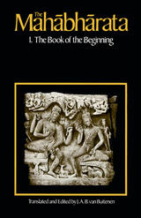 front cover of The Mahabharata, Volume 1