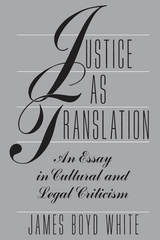 front cover of Justice as Translation