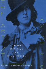 front cover of The Artist as Critic