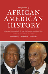 front cover of The Journal of African American History, volume 105 number 4 (Fall 2020)