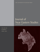 front cover of Journal of Near Eastern Studies, volume 80 number 1 (April 2021)