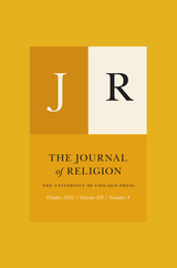 front cover of The Journal of Religion, volume 101 number 4 (October 2021)