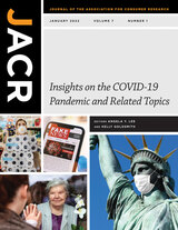 front cover of The Journal of the Association for Consumer Research, volume 7 number 1 (January 2022)