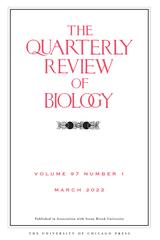 front cover of The Quarterly Review of Biology, volume 97 number 1 (March 2022)