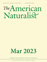 front cover of The American Naturalist, volume 201 number 3 (March 2023)