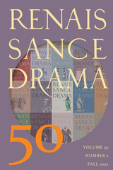 front cover of Renaissance Drama, volume 50 number 2 (Fall 2022)