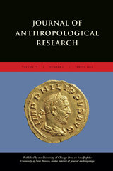 front cover of Journal of Anthropological Research, volume 79 number 1 (Spring 2023)