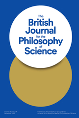 front cover of The British Journal for the Philosophy of Science, volume 73 number 4 (December 2022)