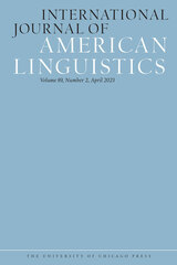 front cover of International Journal of American Linguistics, volume 89 number 2 (April 2023)