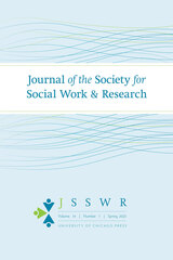 front cover of Journal of the Society for Social Work and Research, volume 14 number 1 (Spring 2023)