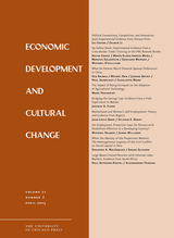 front cover of Economic Development and Cultural Change, volume 71 number 3 (April 2023)