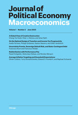 front cover of Journal of Political Economy Macroeconomics, volume 1 number 2 (June 2023)
