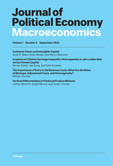 front cover of Journal of Political Economy Macroeconomics, volume 1 number 3 (September 2023)