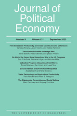 front cover of Journal of Political Economy, volume 131 number 9 (September 2023)