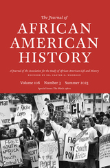 front cover of The Journal of African American History, volume 108 number 3 (Summer 2023)
