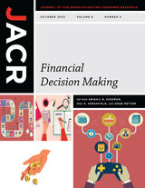 front cover of Journal of the Association for Consumer Research, volume 8 number 4 (October 2023)