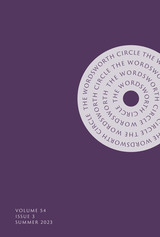 front cover of The Wordsworth Circle, volume 54 number 3 (Summer 2023)