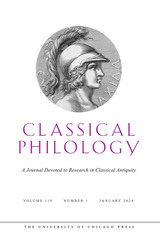 front cover of Classical Philology, volume 119 number 1 (January 2024)