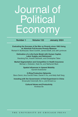 front cover of Journal of Political Economy, volume 132 number 1 (January 2024)