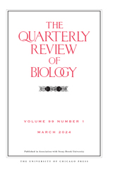 front cover of The Quarterly Review of Biology, volume 99 number 1 (March 2024)
